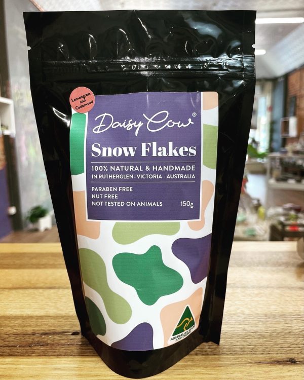 Daisy Cow Snowflakes Cedarwood and Lemongrass - 150gm